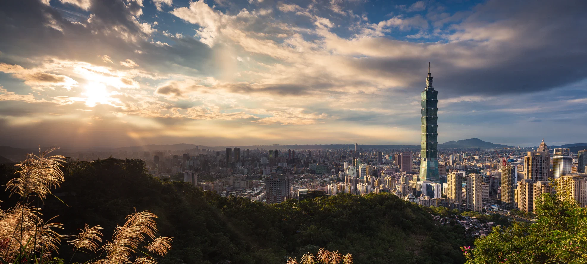 Taipei 101 From A Moutain